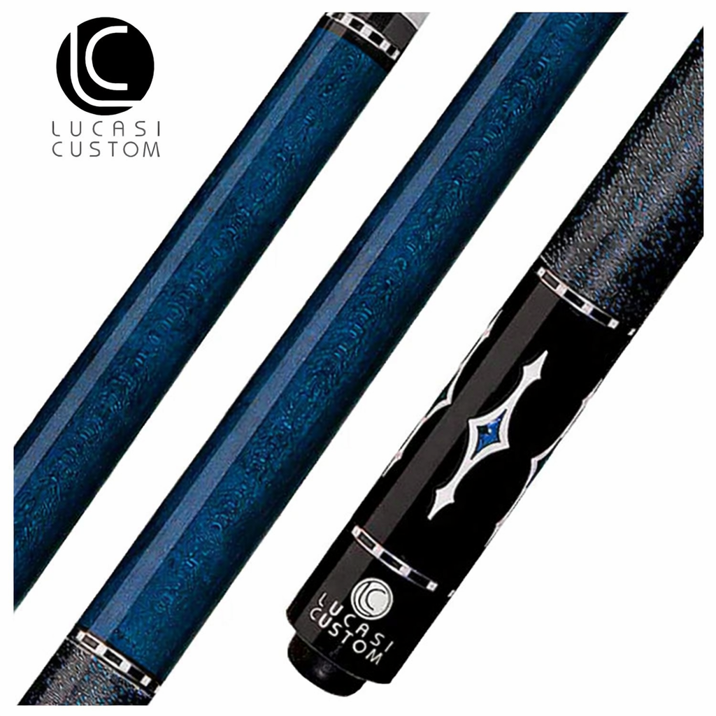 Lucasi LZE 7 Pool Cue - Elegant Exotic Inlays | Zero Flex Low Deflection Shaft | Uni-Loc Joint | Everest Tip