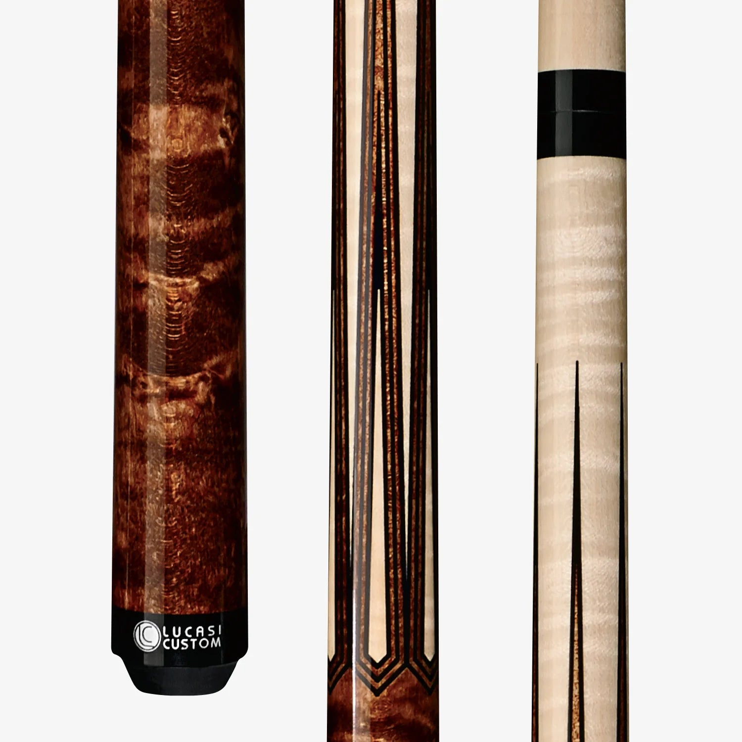 Lucasi LZSP 2 Pool Cue - Sleek Exotic Design | Zero Flex Low Deflection Shaft | Uni-Loc Joint | Everest Tip