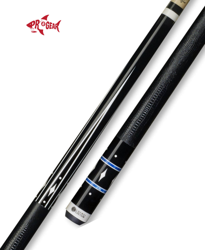 Lucasi LZSE 7 Pool Cue - Custom Wood Inlays | Zero Flex Low Deflection Shaft | Uni-Loc Joint | Everest Tip