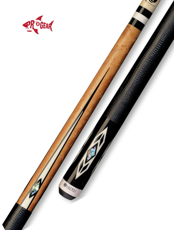 Lucasi LZC 24 Pool Cue - Exotic Woods Inlays | Zero Flex Low Deflection Shaft | Uni-Loc Joint | Everest Tip