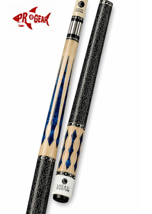 Lucasi LZ2004 NB Pool Cue - Natural Birdseye Inlays | Zero Flex Low Deflection Shaft | Uni-Loc Joint | Everest Tip