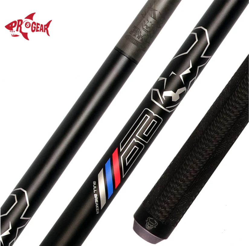 Bull Carbon Bull Breaker Break Cue – Gun Metal | Carbon Fiber Shaft | Uni-Loc Joint | Sport Grip Wrap