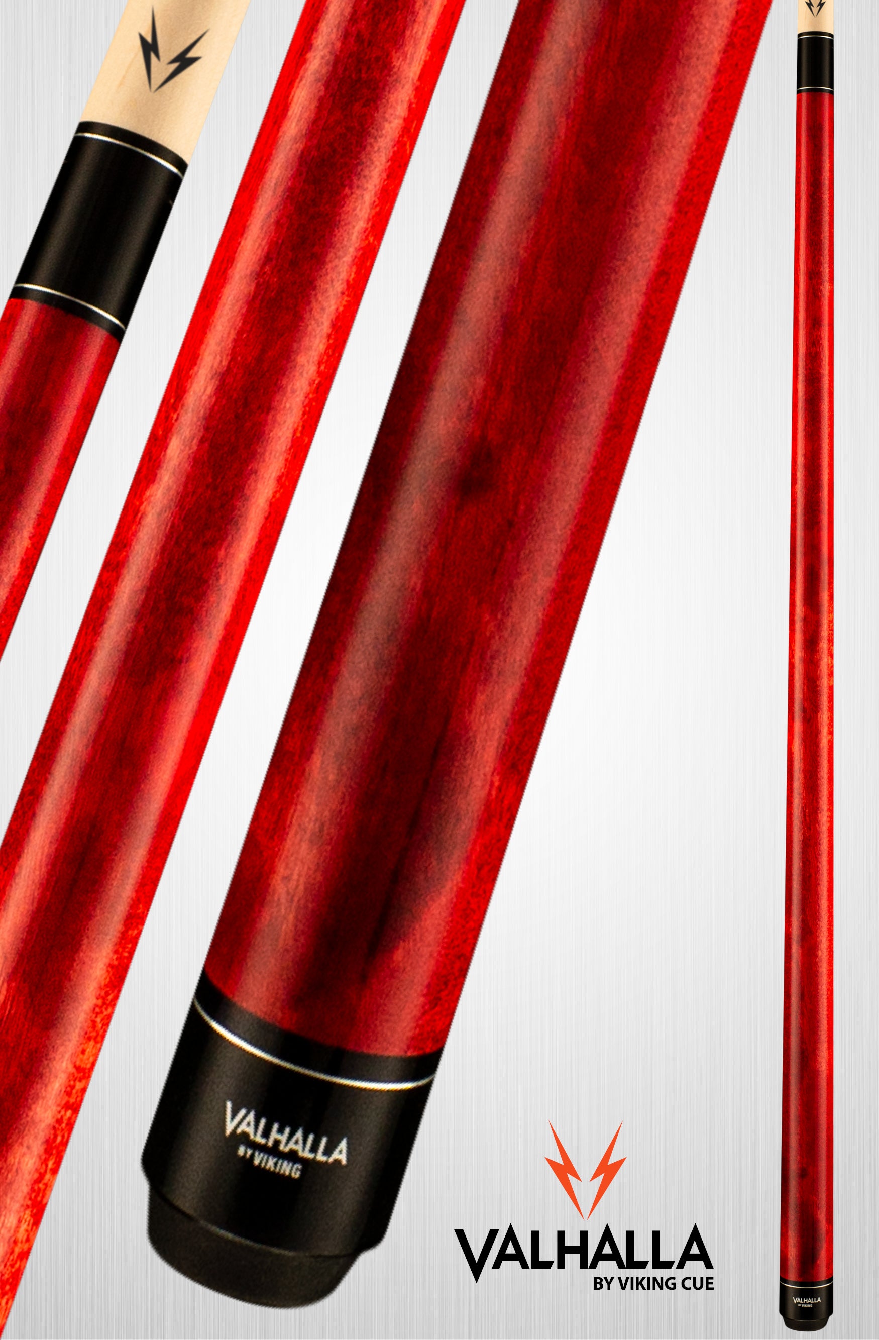 Viking Valhalla VA104 Red Pool Cue No Wrap