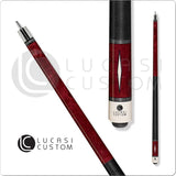 Lucasi LZD 1 Pool Cue - Designer Inlay Accents | Zero Flex Low Deflection Shaft | Uni-Loc Joint | Everest Tip