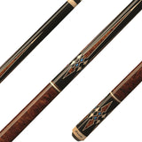 Players G-3395 Pool Cue - Detailed Graphic Design | Hard Rock Maple | Le Pro Tip | Irish Linen Wrap | Lifetime Warranty