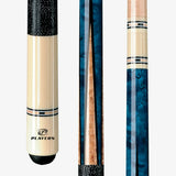 Players C9922 Pool Cue - Stained Birdseye Inlays | Hard Rock Maple | Le Pro Tip | Irish Linen Wrap | Lifetime Warranty