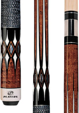 Players G-2252 Pool Cue - Birdseye Graphic Inlays | Hard Rock Maple | Le Pro Tip | Irish Linen Wrap | Lifetime Warranty