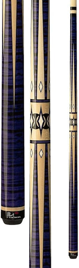 Players F-2610 Pool Cue - Detailed Points Design | Hard Rock Maple | Le Pro Tip | Irish Linen Wrap | Lifetime Warranty