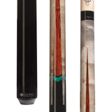 Lucasi LUX- 49 Pool Cue - Bold Inlay Design | Zero Flex Low Deflection Shaft | Uni-Loc Joint | Everest Tip
