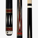 Lucasi LZC 39 Pool Cue - Midnight Black Bocote Cocobolo Inlays | Zero Flex Low Deflection Shaft | Uni-Loc Joint | Everest Tip
