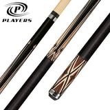 PLAYER G - Players G-3396 Pool Cue - Graphic Series Points | Hard Rock Maple | Le Pro Tip | Irish Linen Wrap | Lifetime Warranty