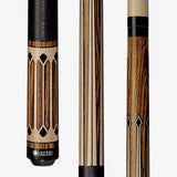 Lucasi LZC 35 Pool Cue - Birdseye Precision Inlays | Zero Flex Low Deflection Shaft | Uni-Loc Joint | Everest Tip