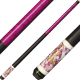 Players C946 Pool Cue - Stained Points Design | Hard Rock Maple | Le Pro Tip | Irish Linen Wrap | Lifetime Warranty