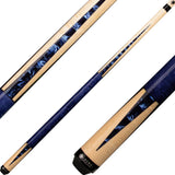 Lucasi LZC 16 Pool Cue - Blue Birdseye Inlays Wrapless | Zero Flex Low Deflection Shaft | Uni-Loc Joint | Everest Tip