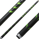 Lucasi LHRV24 Pool Cue - Detailed Points & Accents | Zero Flex Low Deflection Shaft | Uni-Loc Joint | Everest Tip