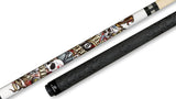 Players D-LH Pool Cue - Leather Handle Accents | Hard Rock Maple | Le Pro Tip | Irish Linen Wrap | Lifetime Warranty