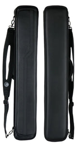 Lucasi LC748B 4x8 Pool Cue Case – Carbon Fiber Soft Case, Black