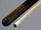Lucasi LZC 26 Pool Cue - Bocote Silver Crush Inlays | Zero Flex Low Deflection Shaft | Uni-Loc Joint | Everest Tip