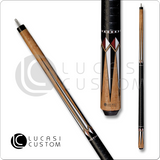 Lucasi LZC 31 Pool Cue - Antique Birdseye & Bone Inlays | Zero Flex Low Deflection Shaft | Uni-Loc Joint | Everest Tip