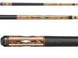 Lucasi LZC 33 Pool Cue - Maple Zebrawood Bone Cocobolo Inlays | Zero Flex Low Deflection Shaft | Uni-Loc Joint | Everest Tip