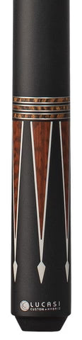 Lucasi LZC 55 Pool Cue - Custom Wood Inlays | Zero Flex Low Deflection Shaft | Uni-Loc Joint | Everest Tip