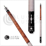 Lucasi LZE 9 Pool Cue - Premium Inlay Design | Zero Flex Low Deflection Shaft | Uni-Loc Joint | Everest Tip