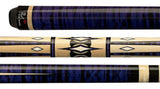 Players F-2610 Pool Cue - Detailed Points Design | Hard Rock Maple | Le Pro Tip | Irish Linen Wrap | Lifetime Warranty