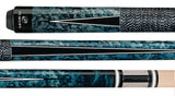 Players G-1002 Pool Cue - Stone Graphic Accents | Hard Rock Maple | Le Pro Tip | Irish Linen Wrap | Lifetime Warranty