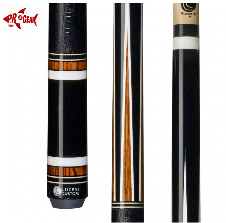 Lucasi LZSE 2 Pool Cue - Sleek Performance Inlays | Zero Flex Low Deflection Shaft | Uni-Loc Joint | Everest Tip