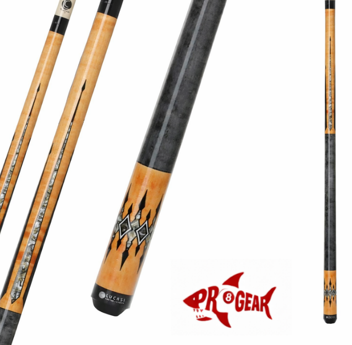 Lucasi LZC 49 Pool Cue - Premium Exotic Inlays | Zero Flex Low Deflection Shaft | Uni-Loc Joint | Everest Tip