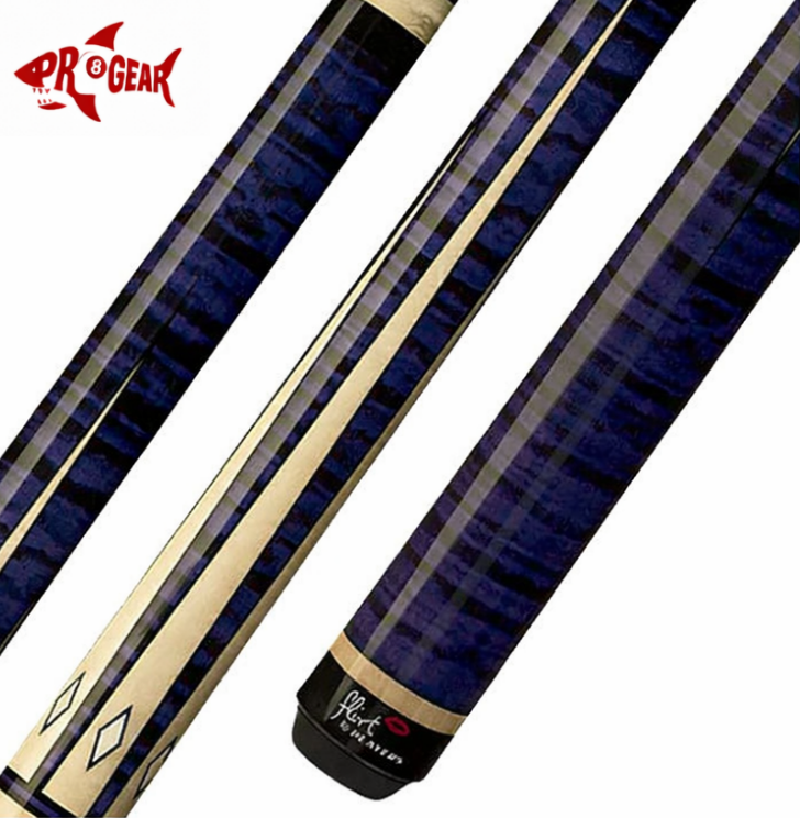 Players F-2610 Pool Cue - Detailed Points Design | Hard Rock Maple | Le Pro Tip | Irish Linen Wrap | Lifetime Warranty