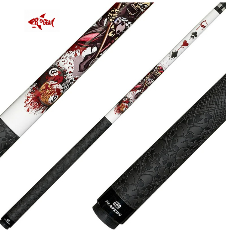 Players D-JS Pool Cue - Jump Stick Design | Hard Rock Maple | Le Pro Tip | Irish Linen Wrap | Lifetime Warranty