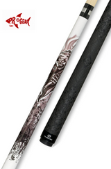 Players D-GR Pool Cue - Graphic Ring Accents | Hard Rock Maple | Le Pro Tip | Irish Linen Wrap | Lifetime Warranty