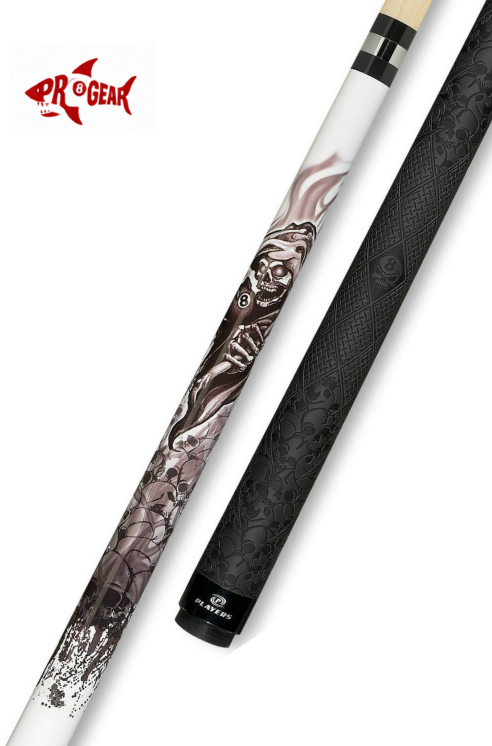 Players D-GR Pool Cue - Graphic Ring Accents | Hard Rock Maple | Le Pro Tip | Irish Linen Wrap | Lifetime Warranty