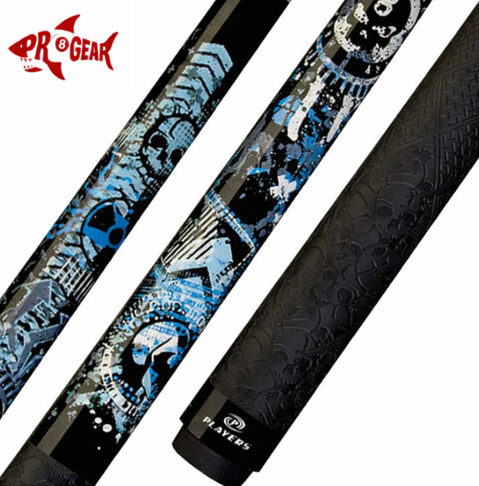 Players D-GFB Pool Cue - Full Birdseye Design | Hard Rock Maple | Le Pro Tip | Irish Linen Wrap | Lifetime Warranty