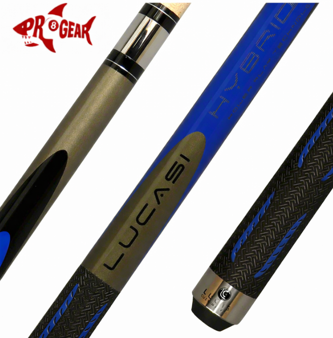Lucasi LH10 Pool Cue - Traditional Wood Inlay Points | Zero Flex Low Deflection Shaft | Uni-Loc Joint | Everest Tip