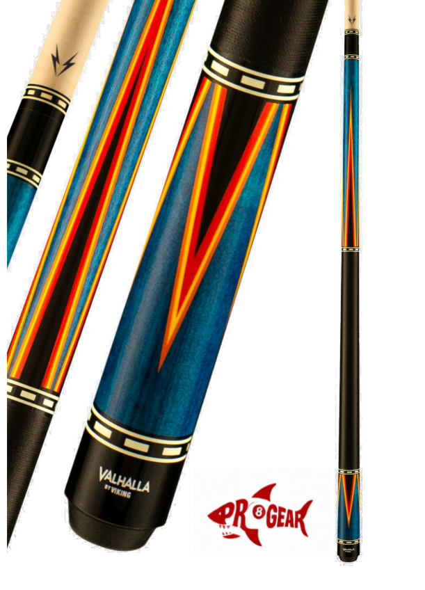 Viking Valhalla Series VA486 4 Point Veneer Graphic Pool Cue