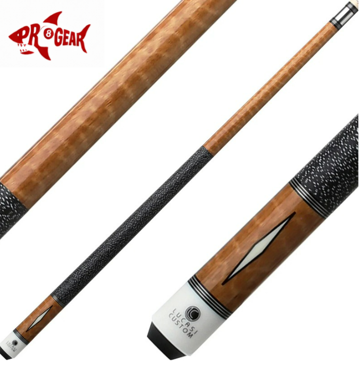 Lucasi LZD 3 Pool Cue - Precision Wood Inlays | Zero Flex Low Deflection Shaft | Uni-Loc Joint | Everest Tip