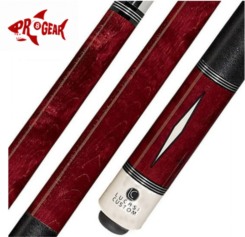 Lucasi LZD 1 Pool Cue - Designer Inlay Accents | Zero Flex Low Deflection Shaft | Uni-Loc Joint | Everest Tip
