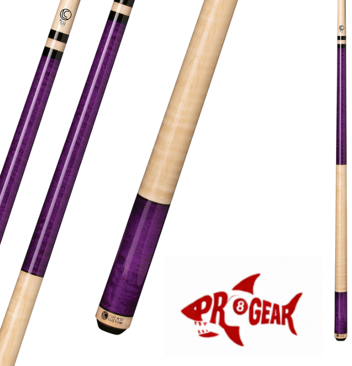 Lucasi LZC 6 Pool Cue - Exotic Inlay Accents | Zero Flex Low Deflection Shaft | Uni-Loc Joint | Everest Tip