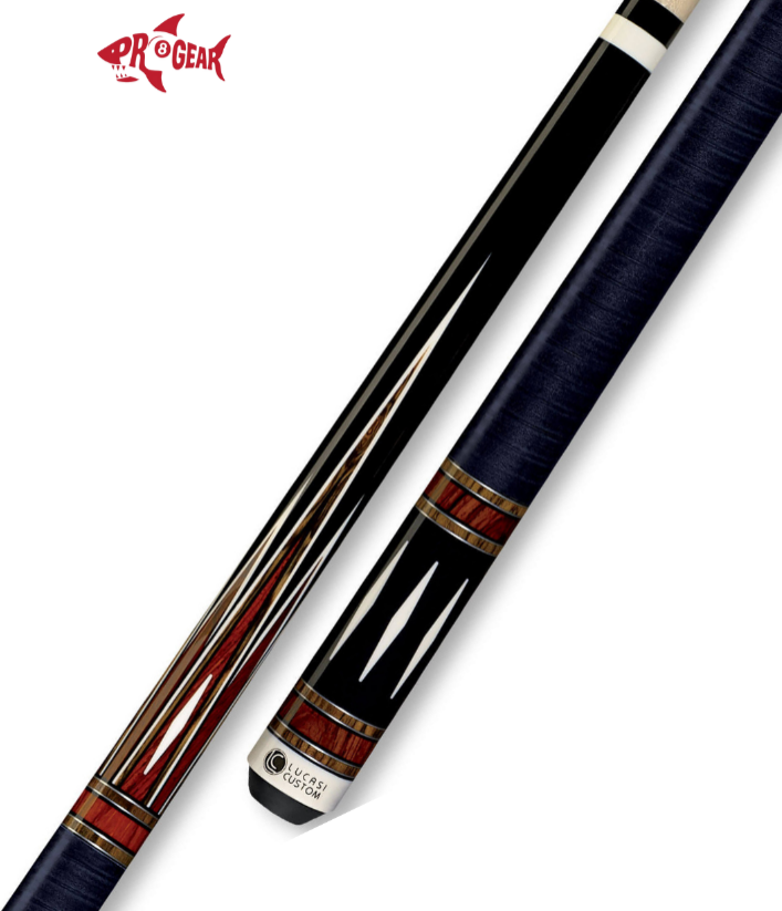 Lucasi LZC 39 Pool Cue - Midnight Black Bocote Cocobolo Inlays | Zero Flex Low Deflection Shaft | Uni-Loc Joint | Everest Tip