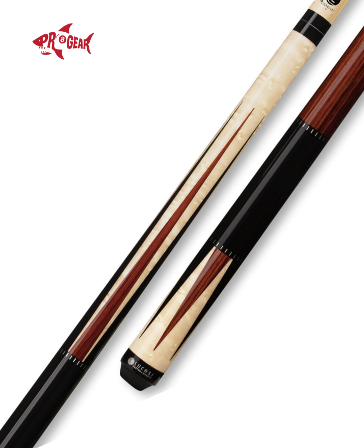 Lucasi LZC 41 Pool Cue - Birdseye Black Rengas Inlays | Zero Flex Low Deflection Shaft | Uni-Loc Joint | Everest Tip