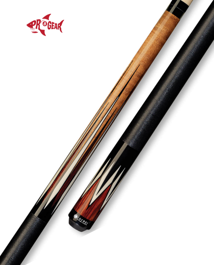Lucasi LZC 37 Pool Cue - Super Birdseye Split Inlays | Zero Flex Low Deflection Shaft | Uni-Loc Joint | Everest Tip