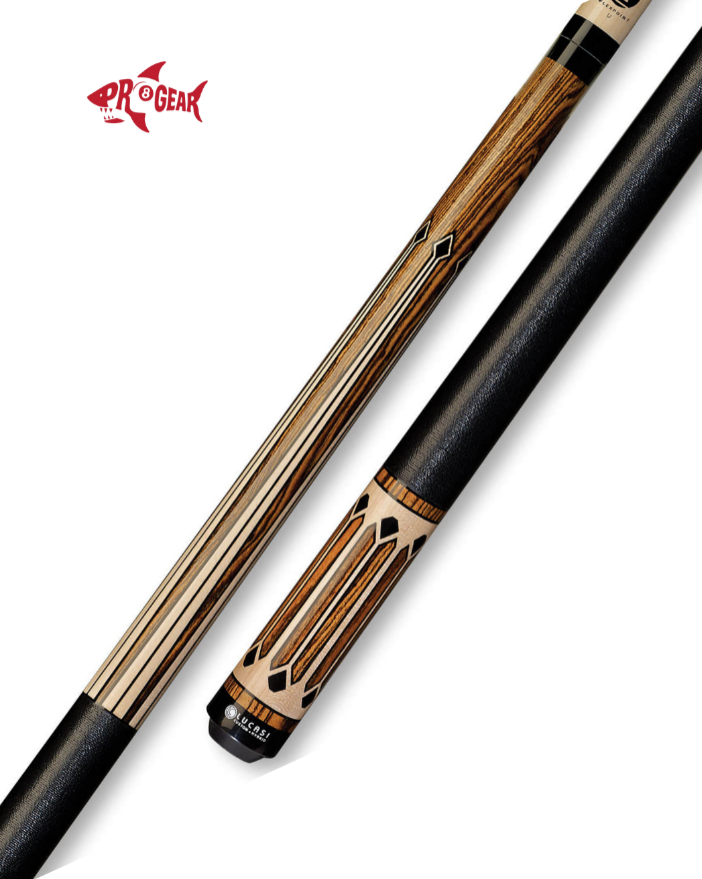 Lucasi LZC 35 Pool Cue - Birdseye Precision Inlays | Zero Flex Low Deflection Shaft | Uni-Loc Joint | Everest Tip