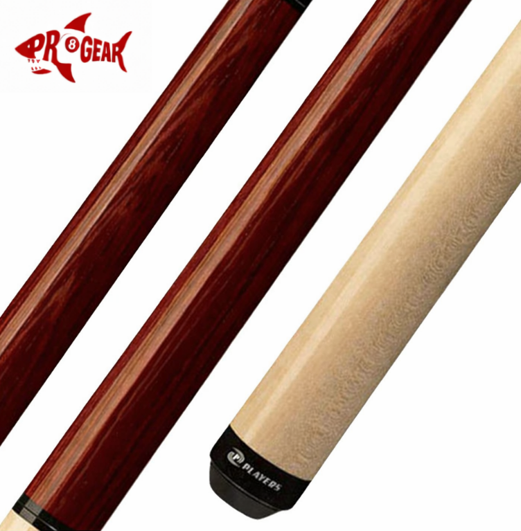 Players JB8 Pool Cue - Reinforced Jump Break Cue | Hard Rock Maple | Le Pro Tip | Irish Linen Wrap | Lifetime Warranty
