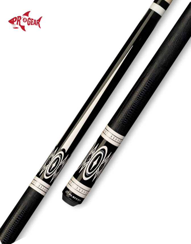 Players G-3398 Pool Cue - Gold Dust Graphic Design | Hard Rock Maple | Le Pro Tip | Irish Linen Wrap | Lifetime Warranty