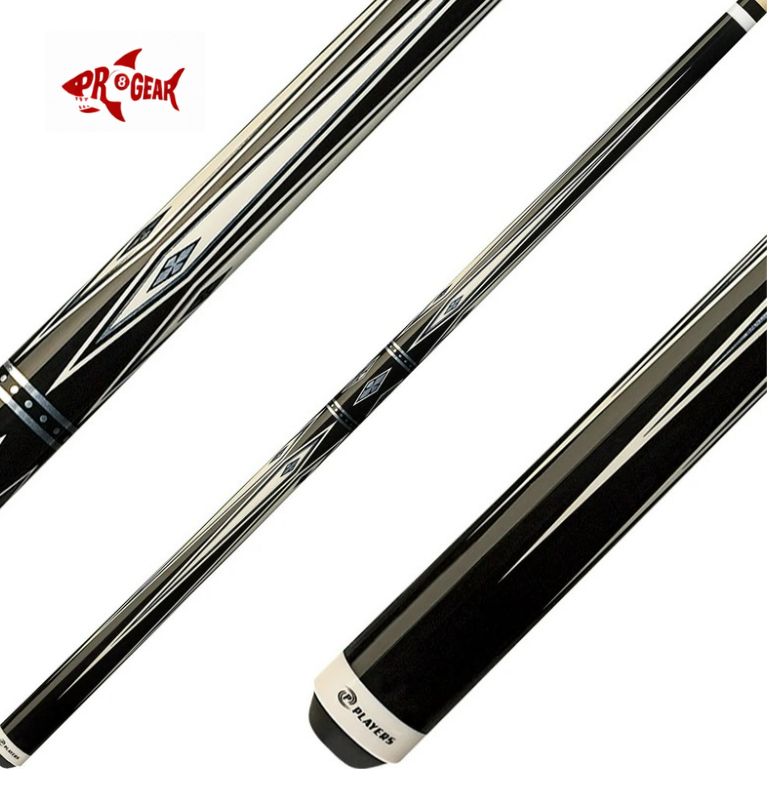 Players G-3372 Pool Cue - Birdseye Graphic Inlays | Hard Rock Maple | Le Pro Tip | Irish Linen Wrap | Lifetime Warranty