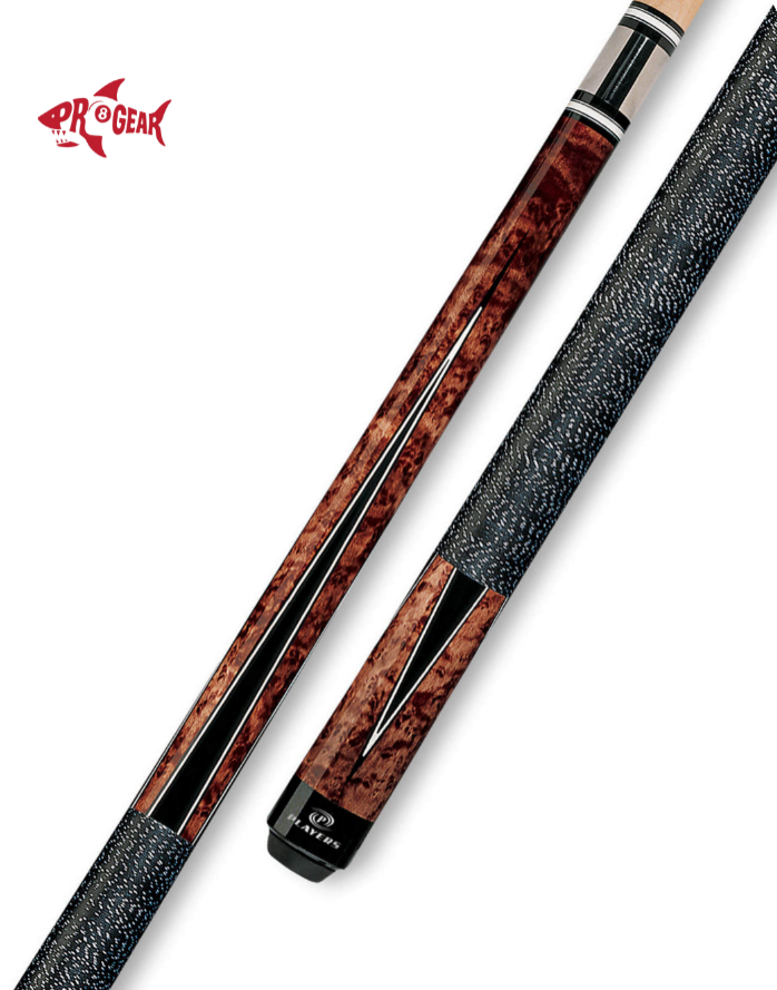 Players G-1003 Pool Cue - Classic Graphic Inlays | Hard Rock Maple | Le Pro Tip | Irish Linen Wrap | Lifetime Warranty