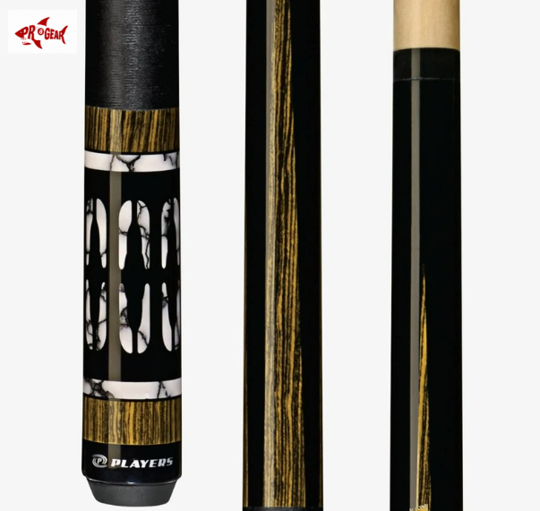 Players E-2300 Pool Cue - Hard Rock Maple Accents | Hard Rock Maple | Le Pro Tip | Irish Linen Wrap | Lifetime Warranty