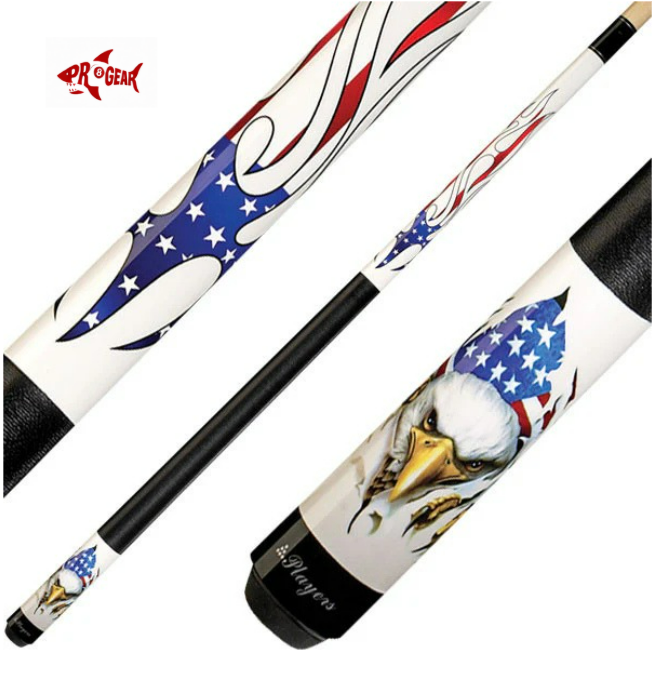 Players D-PEG Pool Cue - Peg Design Inlays | Hard Rock Maple | Le Pro Tip | Irish Linen Wrap | Lifetime Warranty